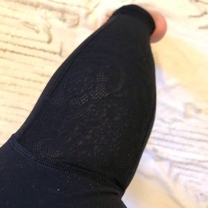 Black Lululemon Leggings - Mesh Lace